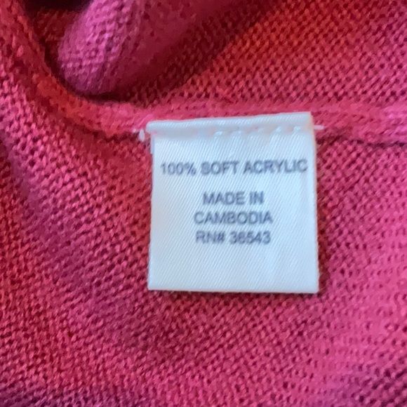 NWOT Argyle Cardigan Sweater. - Picture 5 of 5